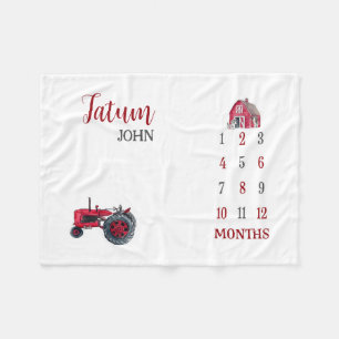 Tractor Milestone Deken, Jongen Milestone Deken