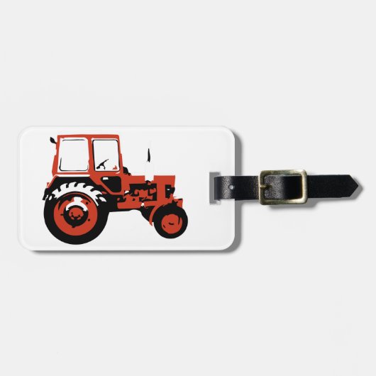 Tractor MTZ Bagagelabel (Voorkant horizontaal)