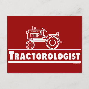 Tractor Ologist RED Briefkaart