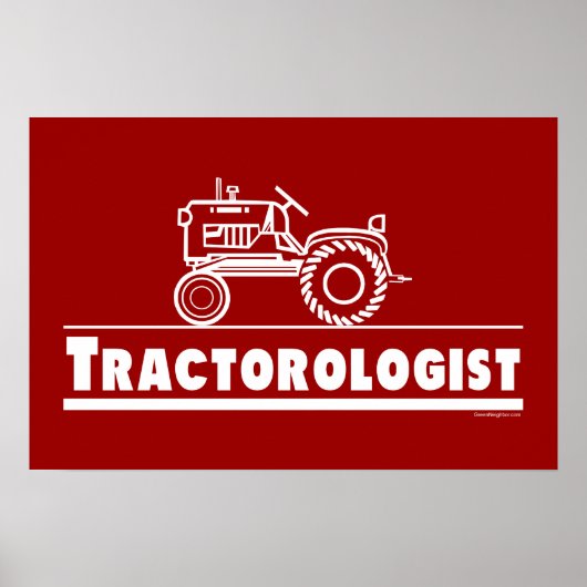 Tractor Ologist RED Poster (Voorkant)
