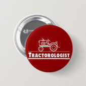 Tractor Ologist RED Ronde Button 5,7 Cm (Voorkant /achterkant)