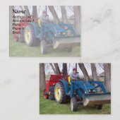 Tractor Pap Contactkaartje (Voorkant / Achterkant)