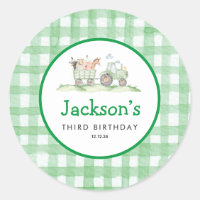 Tractor Party Stickers