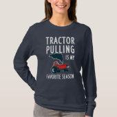 Tractor Pulling Boerderij Worker Funny Farming Gag T-shirt (Voorkant)