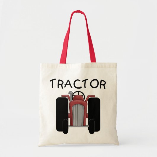 TRACTOR- Rode T-shirts en schenkingen Tote Bag (Voorkant)