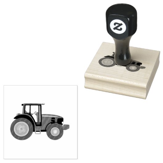 tractor 	rubberstempel (Gestempeld)