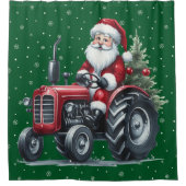 Tractor Santa Douchegordijn (Voorkant)