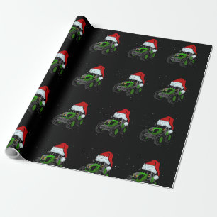 Tractor Santa Hat kerstboer familie Funny Fa Cadeaupapier