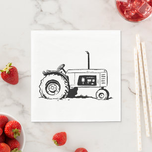 Tractor Schets Servet