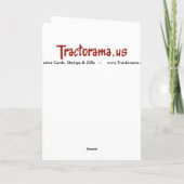 Tractor Seat Christmas Kaart of Note Kaart (Achterkant)