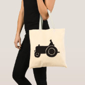 Tractor Silhouette Boodschappen Tas (Voorkant (product))