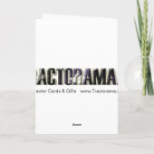 Tractor Snow Scene Kerst Kaart (Achterkant)