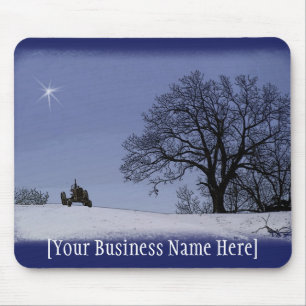 Tractor & Star Mousepad: Voeg uw bedrijfsnaam toe Muismat