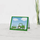 Tractor Thank You Card - ook leuk van binnen! Bedankkaart (Voorkant)