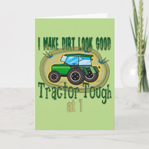 Tractor Tough 1e Verjaardag Kaart