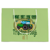 Tractor Tough 1e Verjaardag Large Cadeautasje (Voorkant)