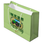 Tractor Tough 1e Verjaardag Large Cadeautasje (Voorkant Gekanteld)