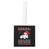 Tractor - tractors voor de kerst smakelaar kubus ornament (Voorkant)