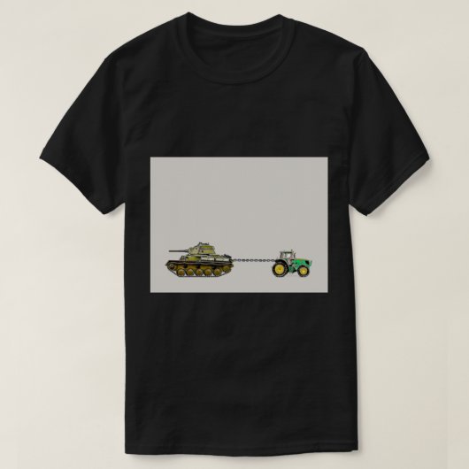 Tractor trekt een tank aan, ik sta bij Oekraïne. A (Design voorkant)
