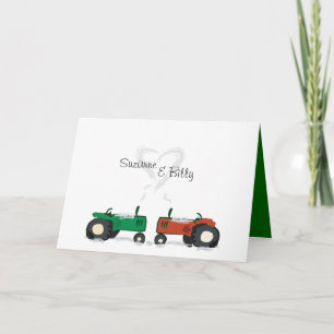 Tractor Valentine Card Feestdagen Kaart