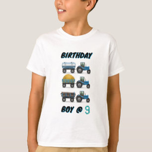 Tractor Verjaardag Jongen @ 9 T-shirt