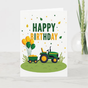 Tractor Verjaardagskaart Kaart