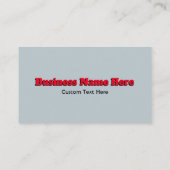 Tractor voor zwart en grijs Boerderij Visitekaartje (Achterkant)