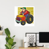Tractorbestuurder Poster (Thuiskantoor)