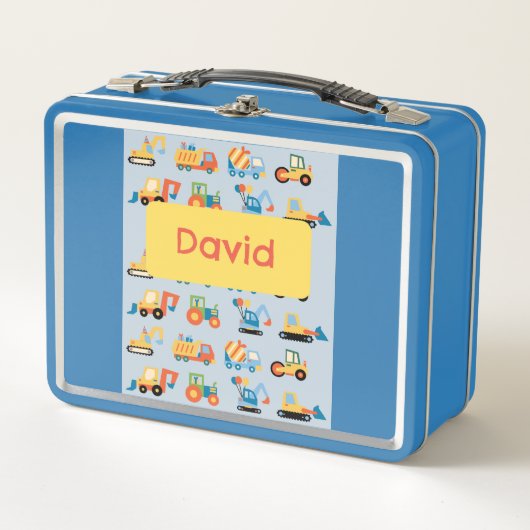 Tractoren Kinder metalen lunchbox (Voorkant)