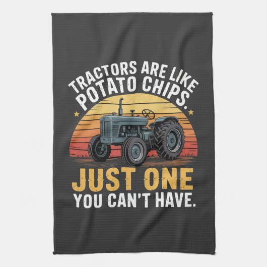 Tractoren zijn als chips theedoek (Verticaal)