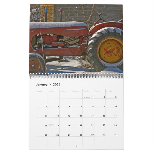 Tractorkalender: Kleurstoftractoren (2013) Kalender (Jan 2026)