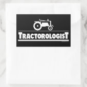 Tractoroloog - tractor rechthoekige sticker (Tas)