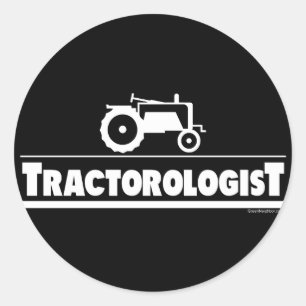 Tractoroloog - tractor ronde sticker