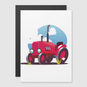 Tractorpatroon (blauwe achtergrond) (Voorkant / Achterkant)