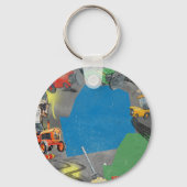 Tractors Birthday 10 Years Sleutelhanger (Achterkant)