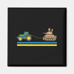 Tractors over Tanks Ukraine Ik sta voor Oekraïne Magneet