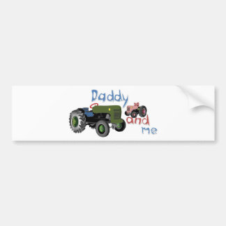 Tractors voor pappa en ik meisjes bumpersticker