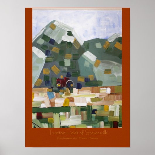 Tractorvelden van Stevensville... Poster (Voorkant)