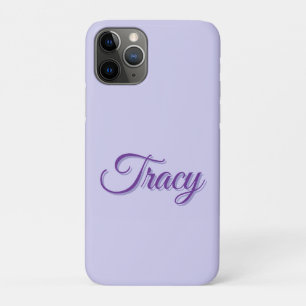 Tracy Meisjesnaam In Paars, iPhone 11 Pro Hoesje