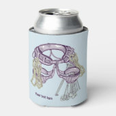 Trad klimharnas en uitrusting blikjeskoeler (Blikje Voorkant)