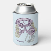 Trad klimharnas en uitrusting blikjeskoeler (Blikje Achterkant)