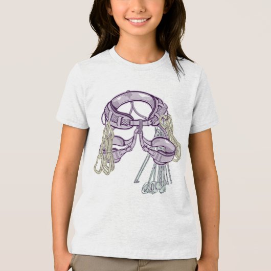 Trad klimharnas en uitrusting Tri-Blend shirt (Voorkant)