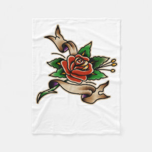 Trad Tattoo 005 Sticker  Fleece Deken