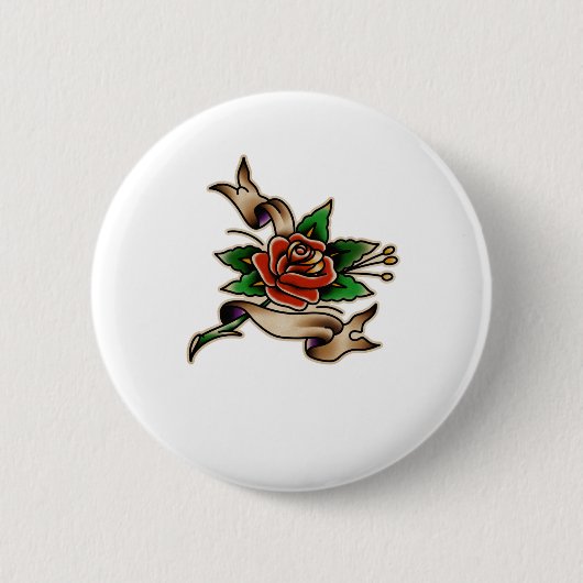 Trad Tattoo 005 Sticker  Ronde Button 5,7 Cm (Voorkant)