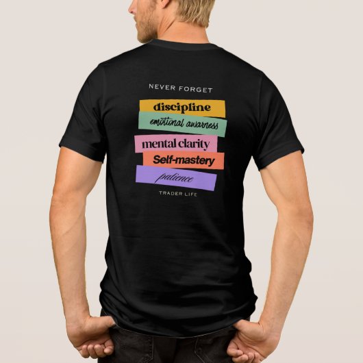 Trade design | Reminder | Motivation Tri-Blend Shirt (Achterkant)