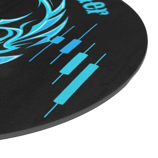 Trade Motivation | Skull | Calm Trader Snijplank (Hoek)