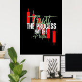 Trade Motivation | Trust | Self discipline Poster (Thuiskantoor)