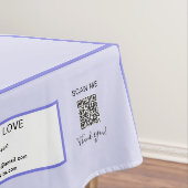Trade Show Lavendel 52 x 70 QR Code Stripes Tafelkleed (Voorbeeld)
