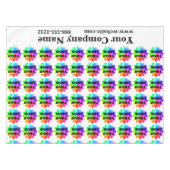 Trade Show Tablecloth Custom Logo Business Tafelkleed (Voorkant (Horizontaal))