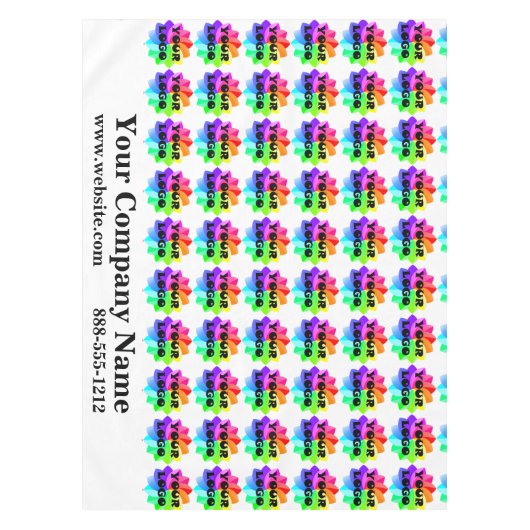 Trade Show Tablecloth Custom Logo Business Tafelkleed (Voorkant)